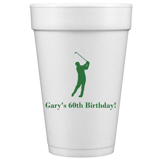 Golf Day Styrofoam Cups